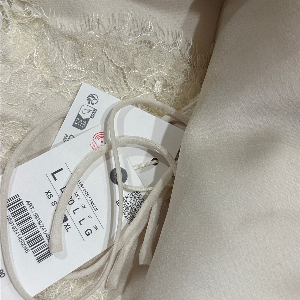 ZW COLLECTION LACE SLIP DRESS - Beige - Picture 10 of 12